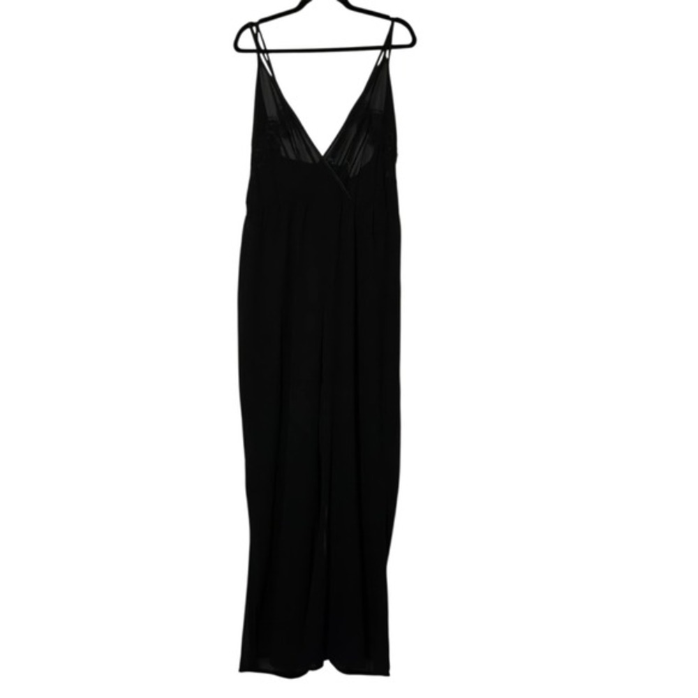 Hustler Lingerie Black Sheer Lace Mesh Wide‎ Leg Jumpsuit Womens Plus Size 20